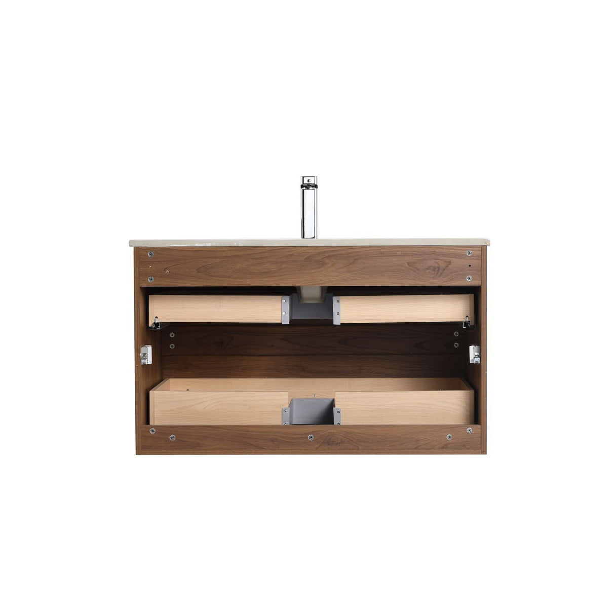 Blossom Assisi 36" Brown Walnut Single Sink Vanity Base
