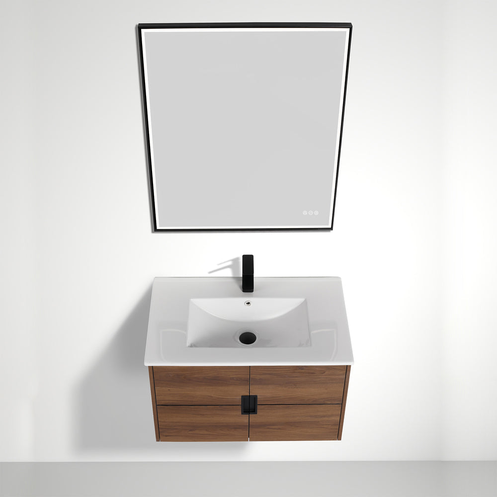 Blossom Bahamas 30" Brown Walnut Vanity with Ceramic Sink