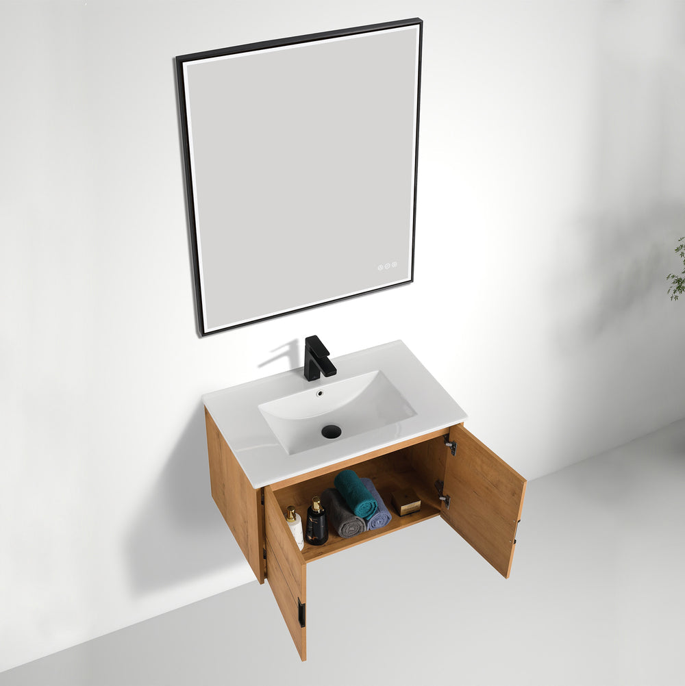 Blossom Bahamas 30" Classic Oak Vanity with Ceramic Sink
