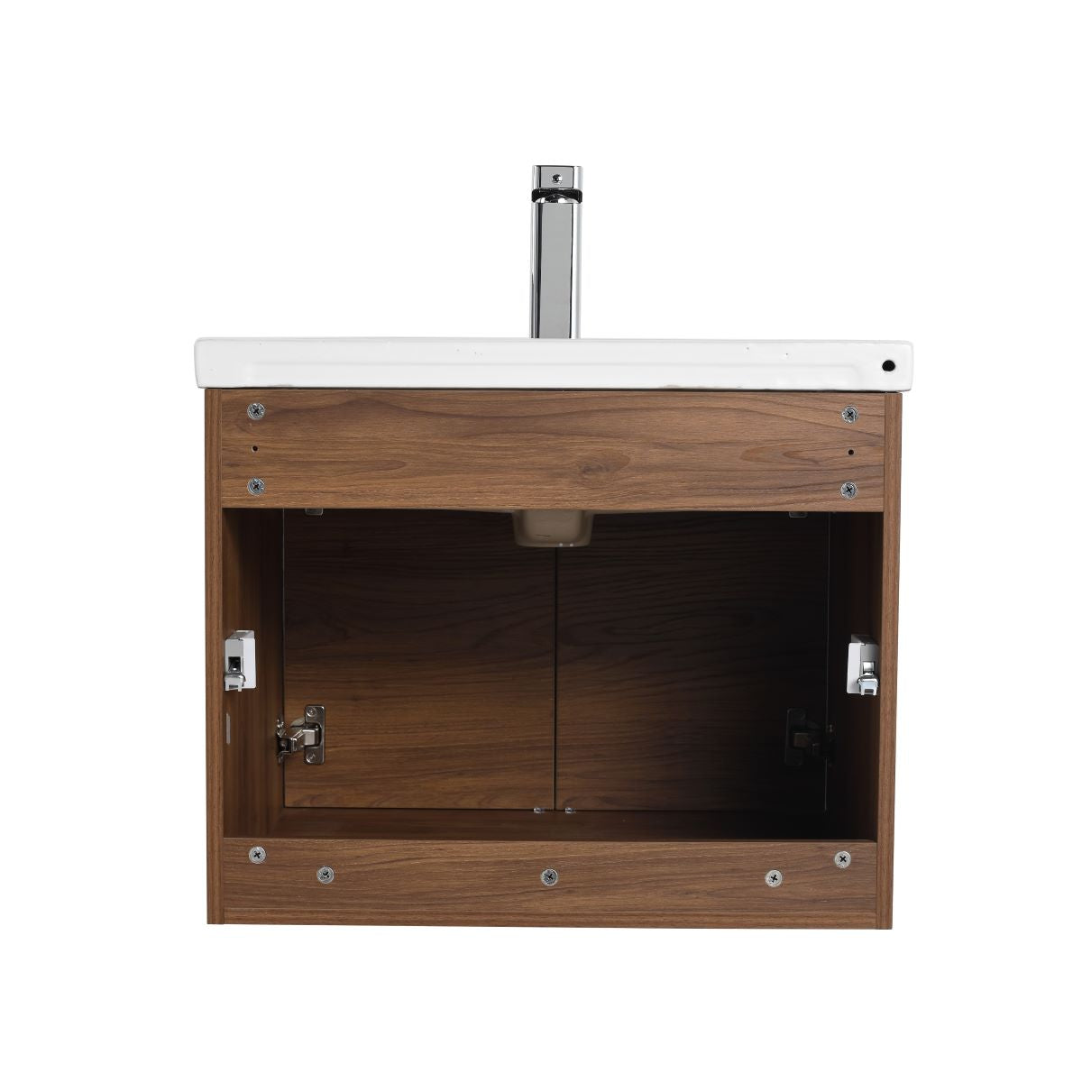 Blossom Bern 24" Brown Walnut Vanity With Ceramic Basin