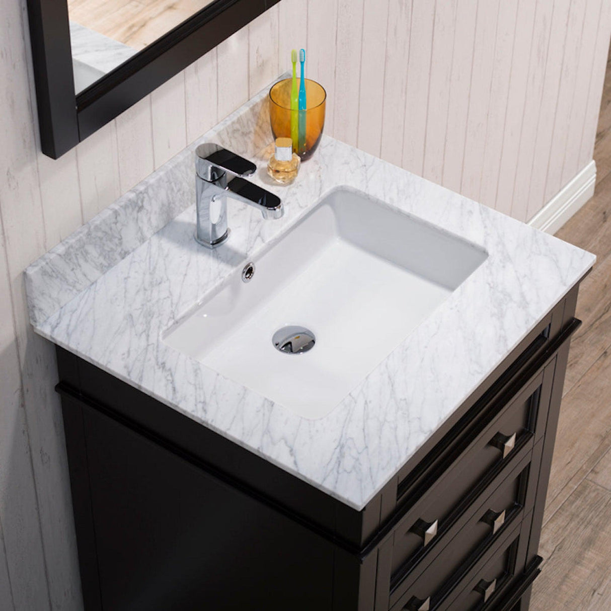 Blossom Bordeaux 24" 3-Drawer Espresso Freestanding Vanity Base