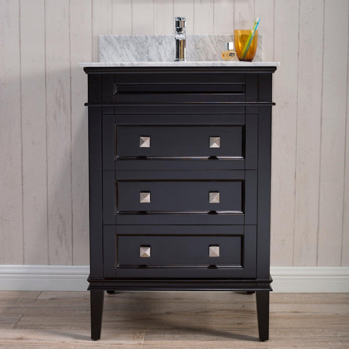 Blossom Bordeaux 24" 3-Drawer Espresso Freestanding Vanity Base