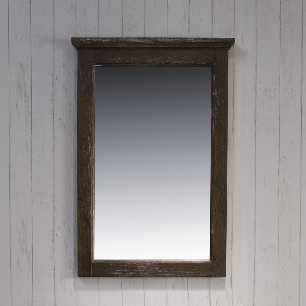 Blossom Bordeaux 24" Black Red Oak Wall-Mounted Rectangle Mirror