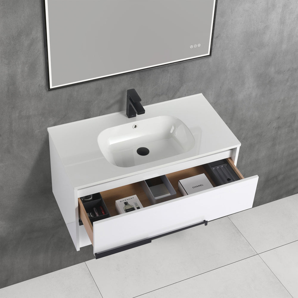 Blossom Brest 36" Glossy White Vanity with SMC Sink