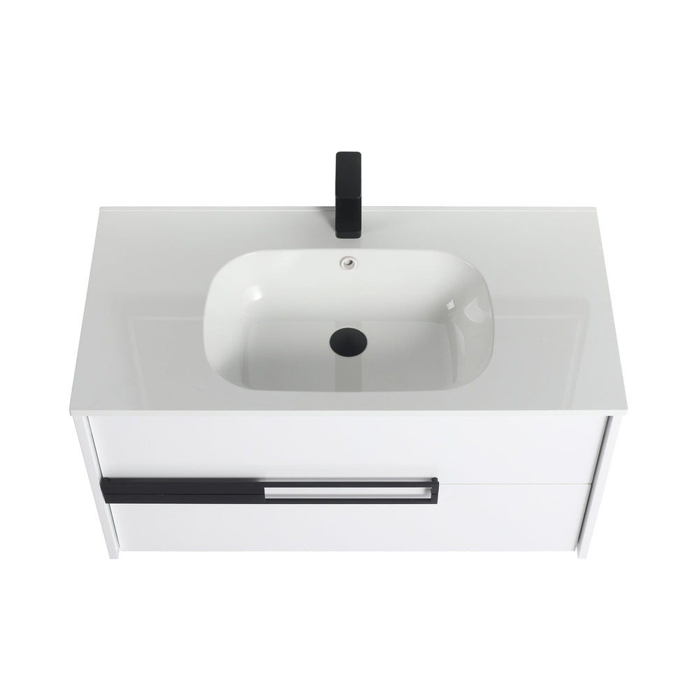 Blossom Brest 36" Glossy White Vanity with SMC Sink