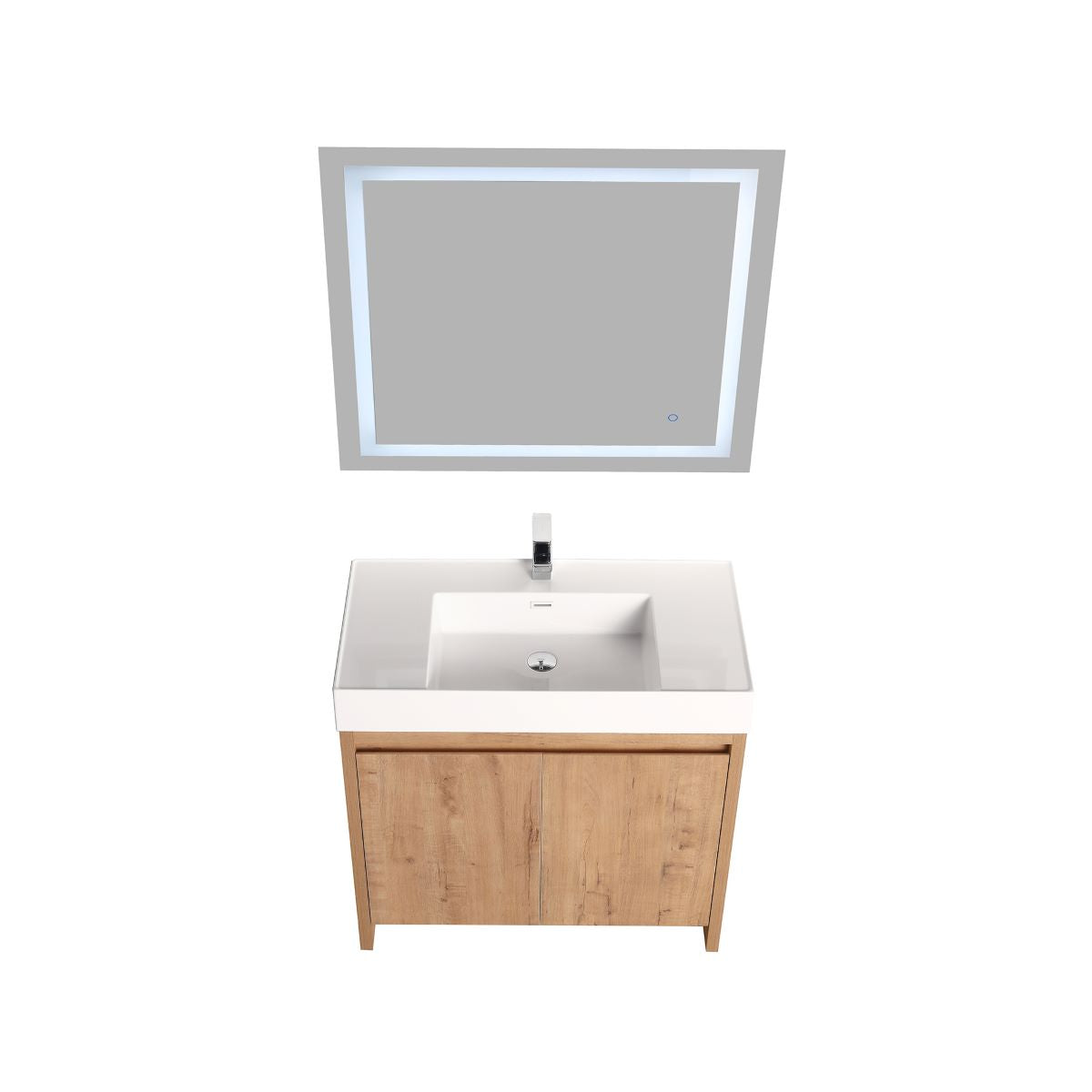 Blossom Capri 36" Classic Oak Vanity With Dual LED Lights