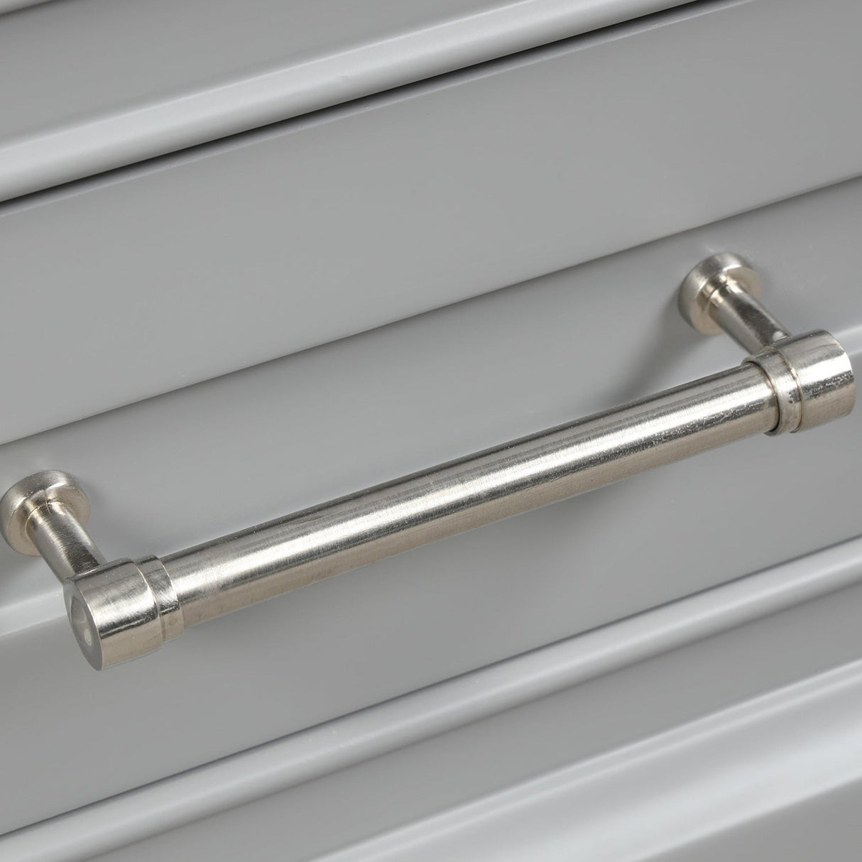 Blossom Copenhagen 24" 2-Door 1-Drawer Metal Gray Freestanding Solid Wood Single Vanity Base