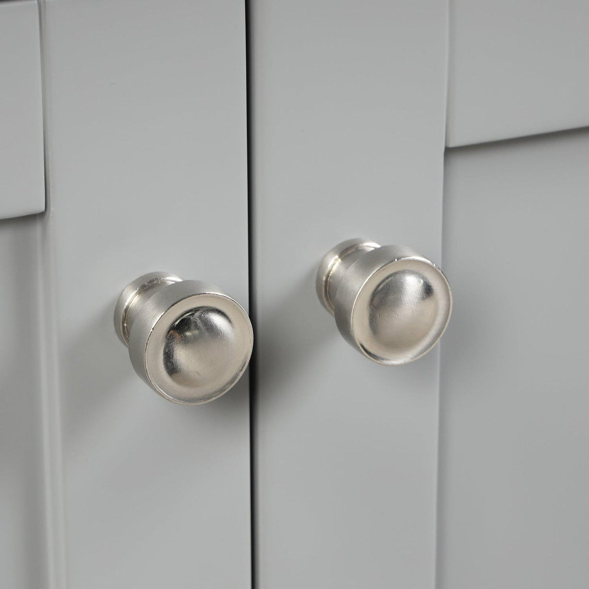 Blossom Copenhagen 60" 4-Door 6-Drawer Metal Gray Freestanding Solid Wood Double Vanity Base