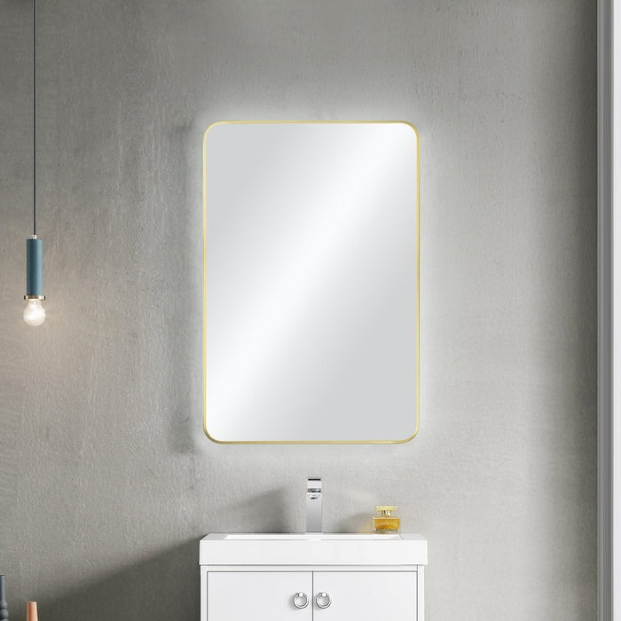Blossom FM2 24"x36" Brush Gold Square Sleek Durable Metal Framed Mirror430387003629