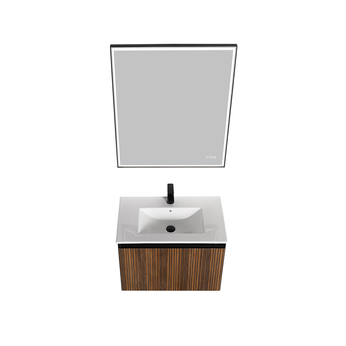 Blossom Lille 30" Brown Walnut Strip Single Vanity