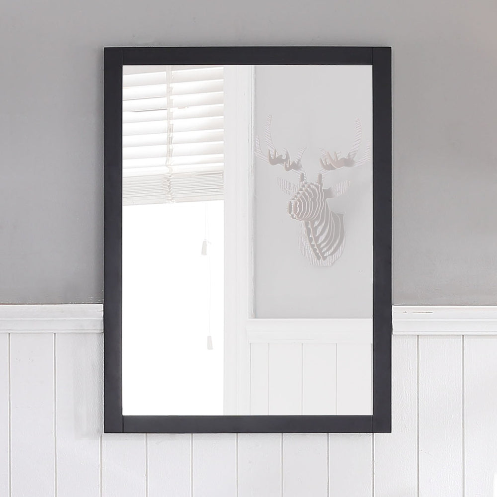 Blossom Lucca 24" Espresso Wall-Mounted Rectangle Mirror