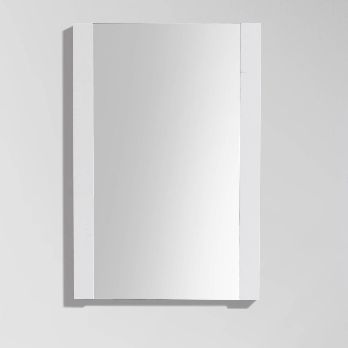 Blossom Milan 30" x 32" Glossy White Wall-Mounted Rectangle Mirror