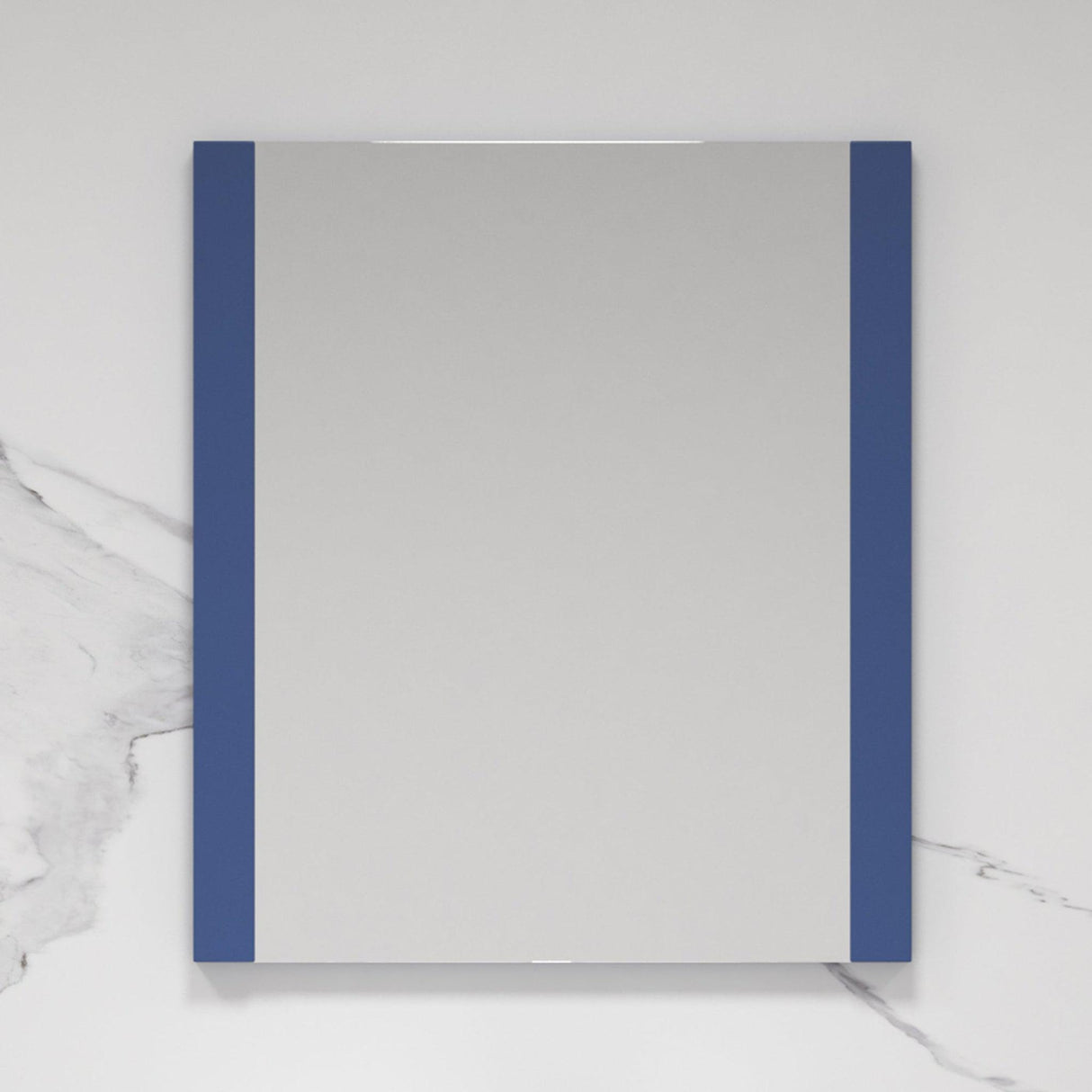 Blossom Milan 30" x 32" Navy Blue Wall-Mounted Rectangle Mirror