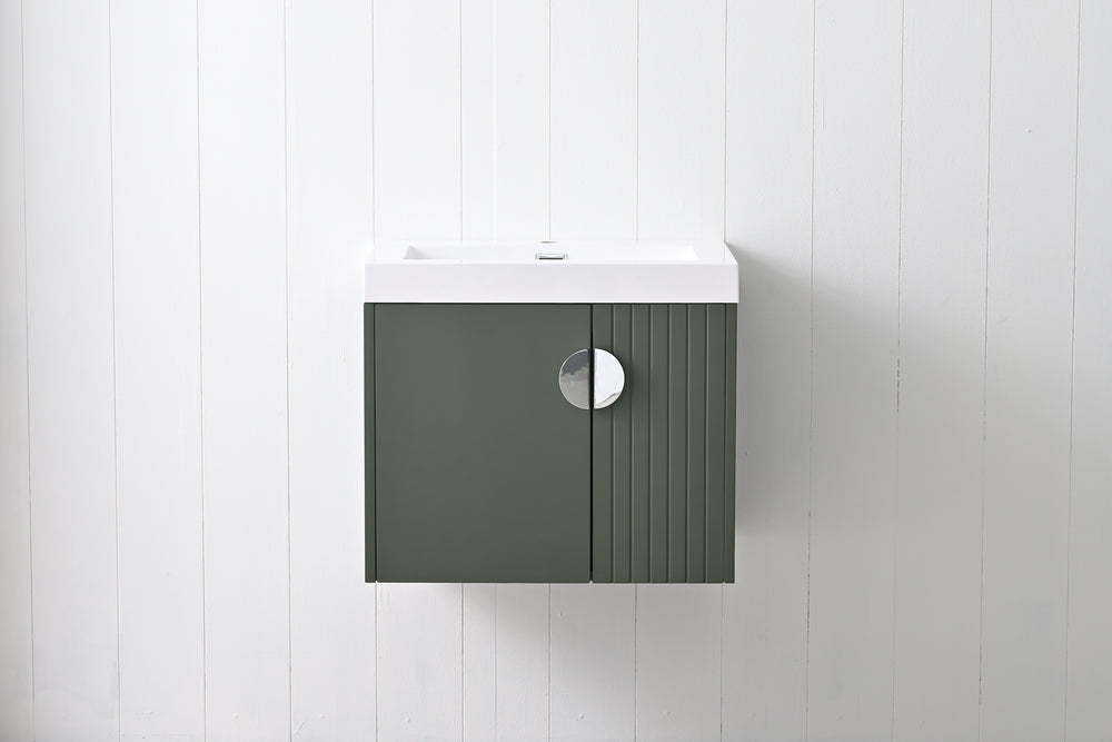 Blossom Moss 24" Sage Green Vanity with Acrylic Sink