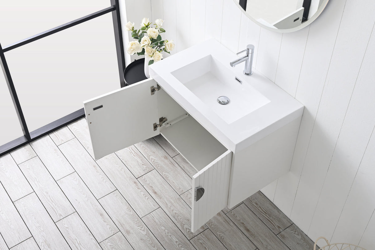 Blossom Moss 30" Matte White Vanity with Acrylic Sink