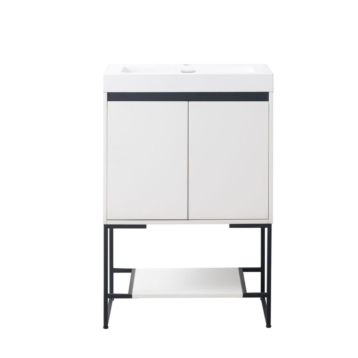 Blossom Porto 24" Matte White Freestanding Vanity With Acrylic Sink
