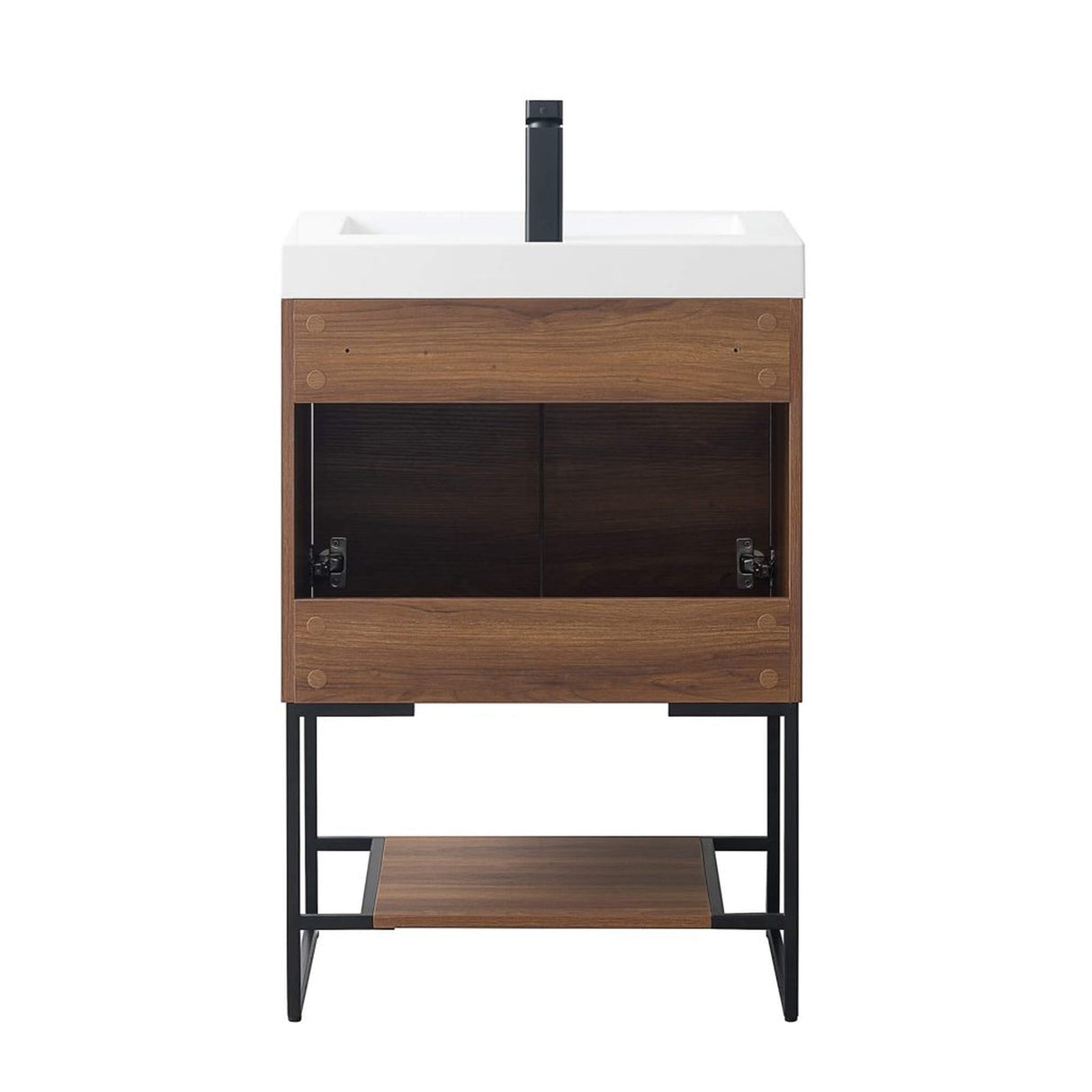 Blossom Porto 24" Red Walnut Freestanding Vanity With Acrylic Sink