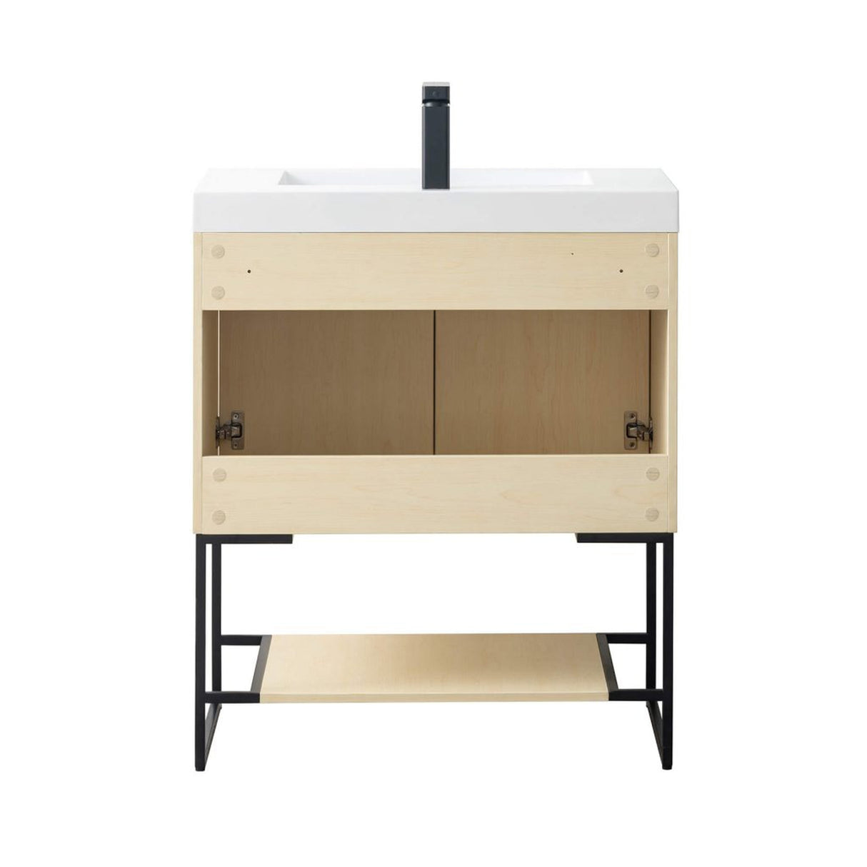 Blossom Porto 30" Nature Maple Freestanding Vanity With Acrylic Sink