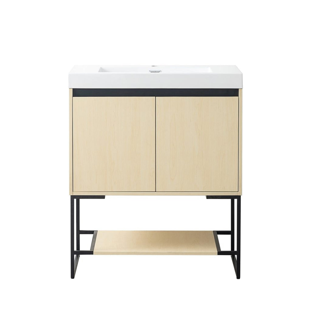 Blossom Porto 30" Nature Maple Freestanding Vanity With Acrylic Sink