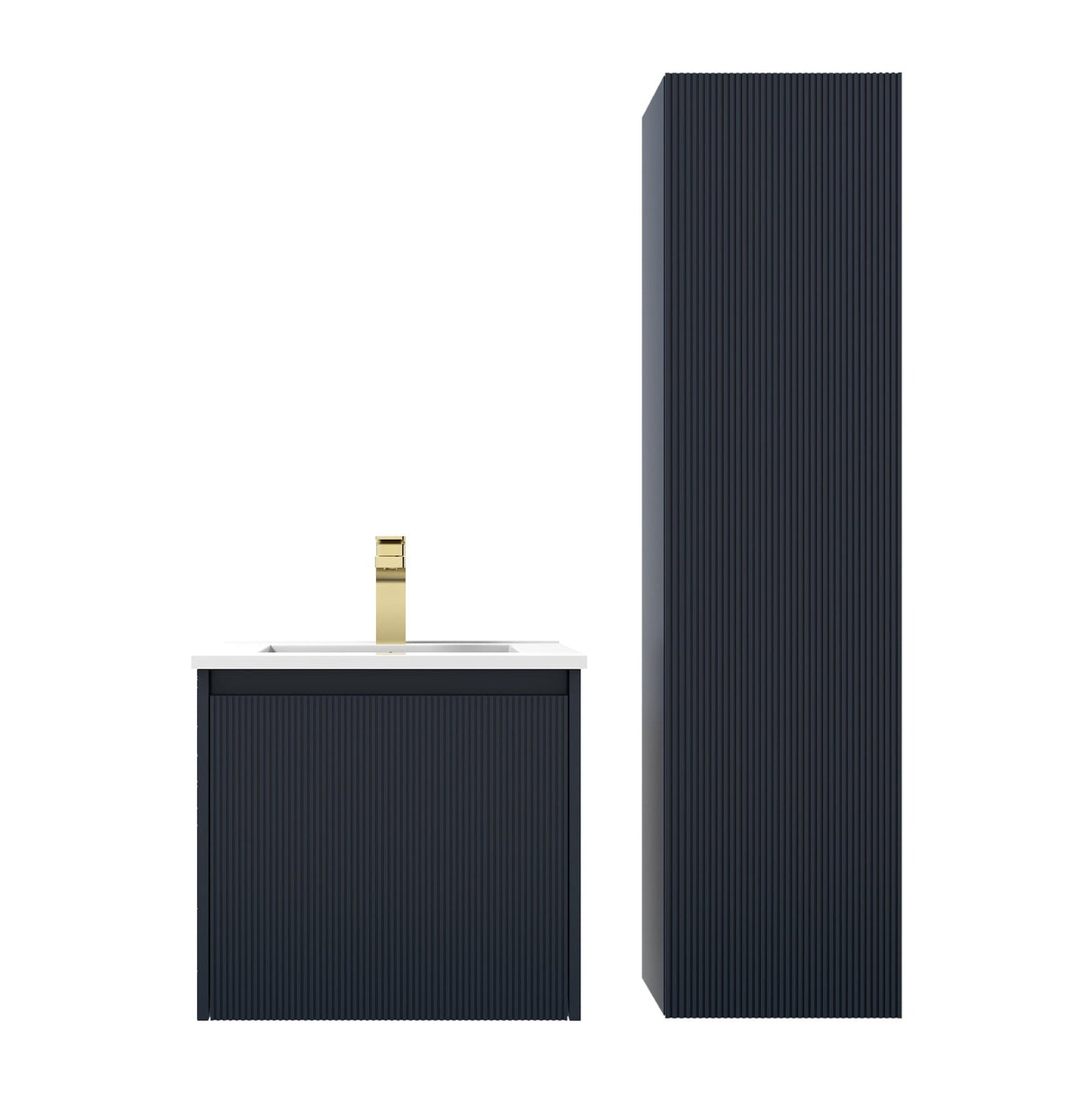 Blossom Positano 20" 1-Drawer Night Blue Wall-Mounted Single Vanity Base