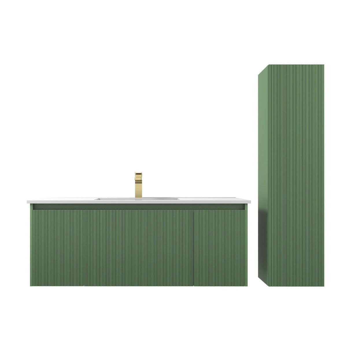 Blossom Positano 48" 1-Drawer Aventurine Green Wall-Mounted Single Vanity Base