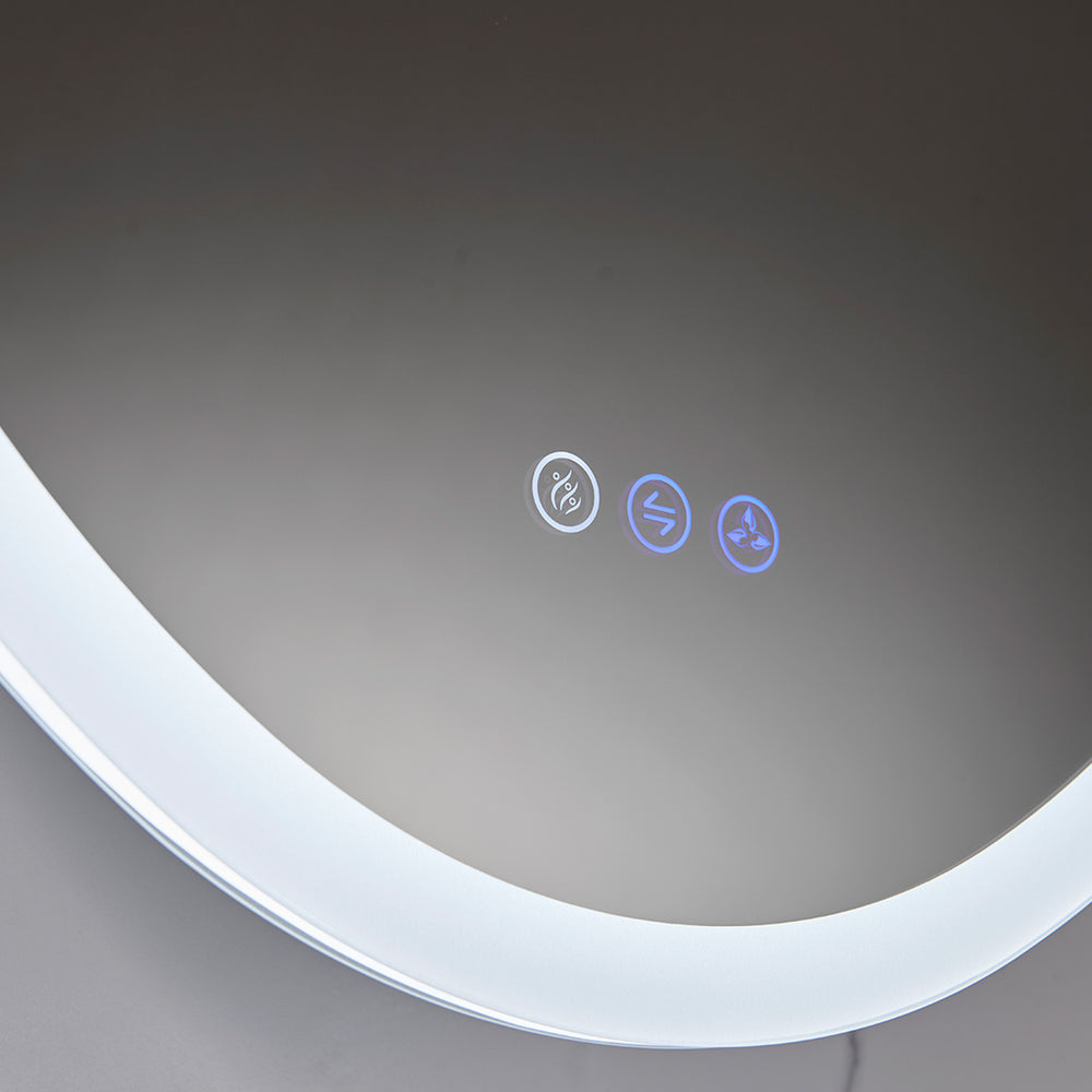 Blossom Spica 24" x 36" Oval Inside LED Light on Door Medicine Cabinet Right