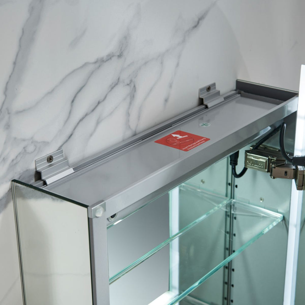 Blossom Spica 24" x 36" Oval Inside LED Light on Door Medicine Cabinet Right