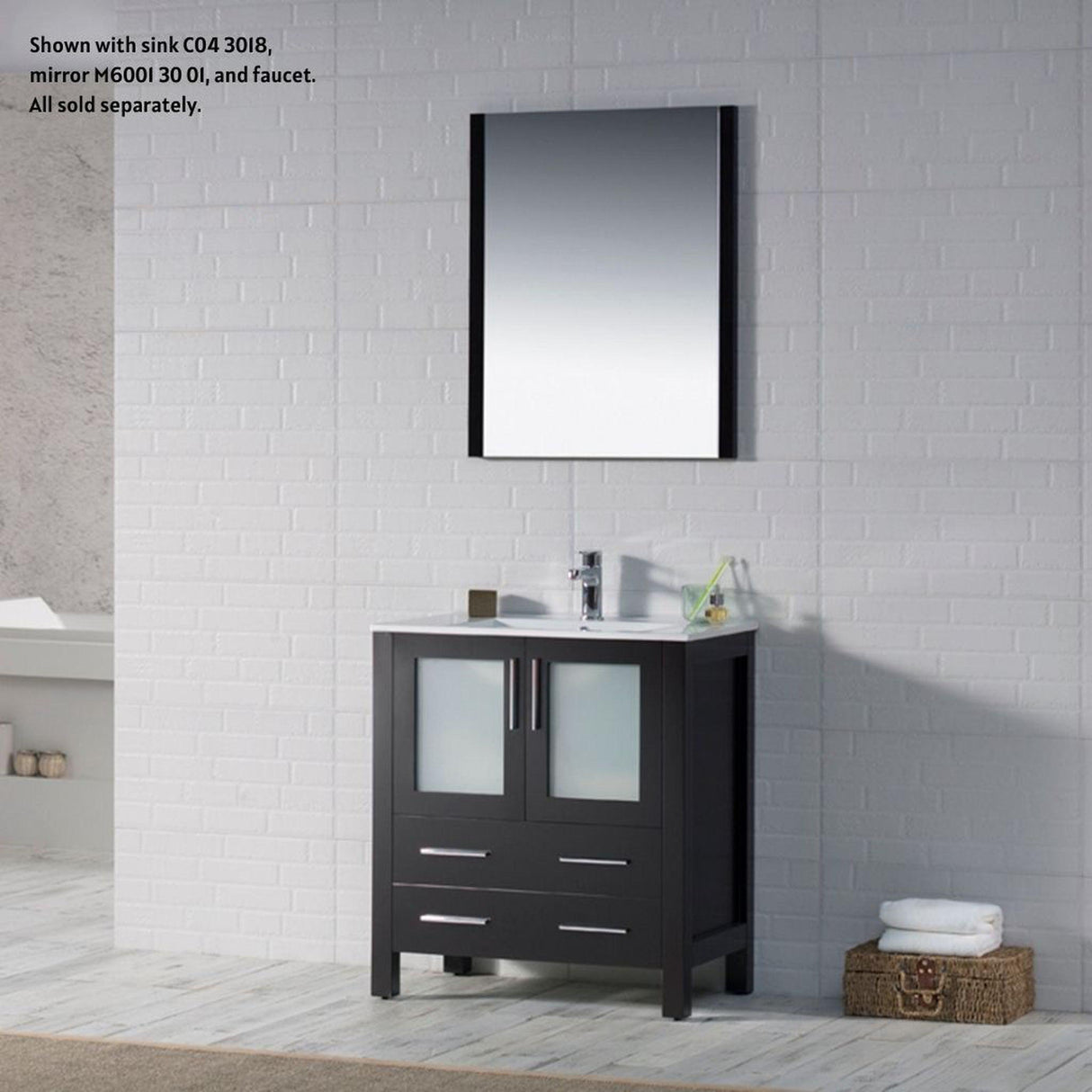 Blossom Sydney 30" Espresso Freestanding Vanity Base