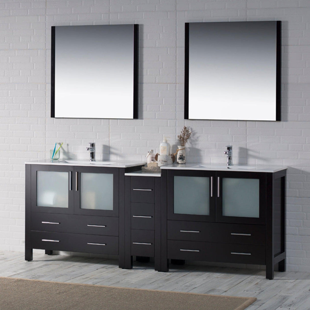 Blossom Sydney 84" Espresso Freestanding Vanity Base