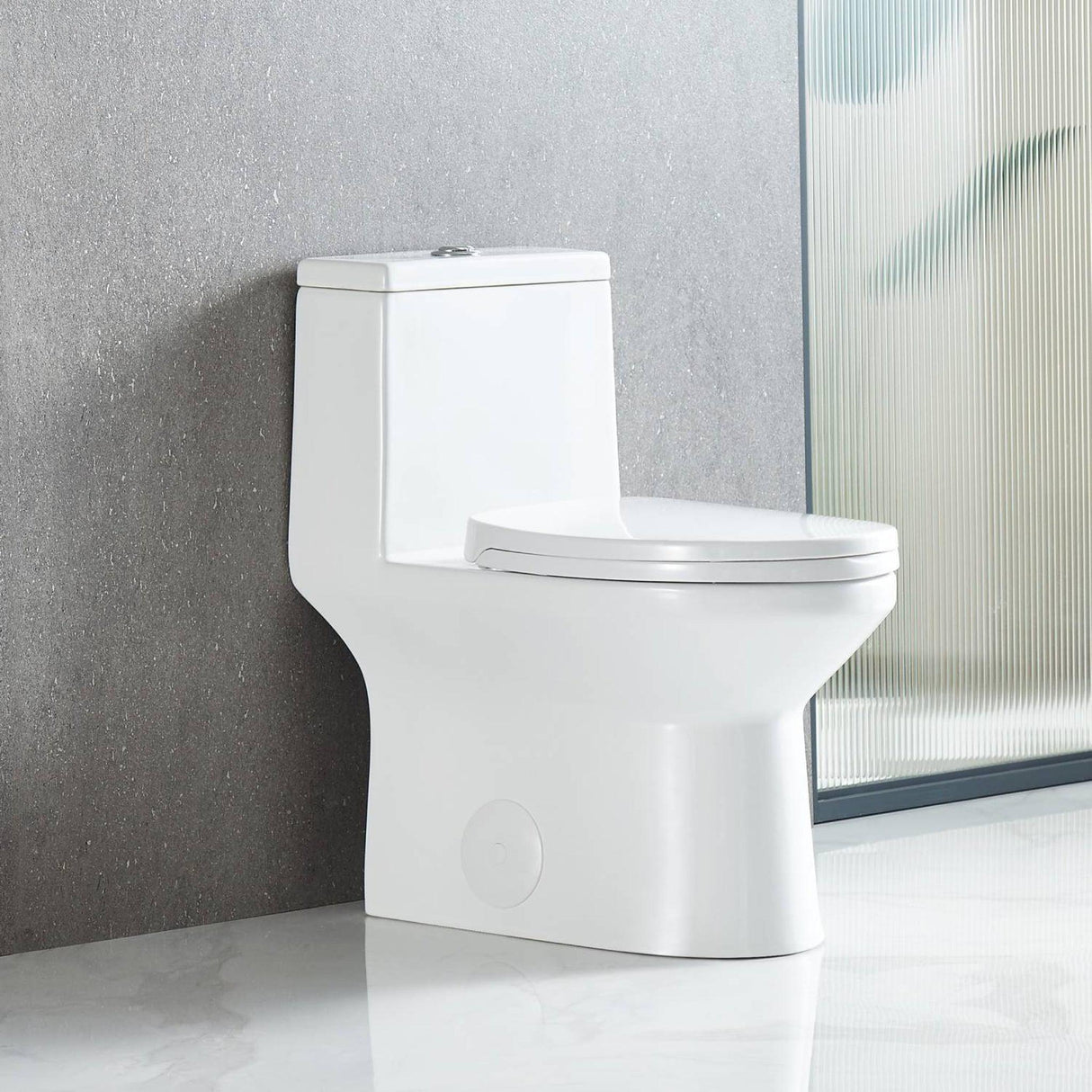 Blossom T9 04 1.1 / 1.6 GPF Dual Flush White ADA One Piece Toilet With Slow-closing Seat Cover