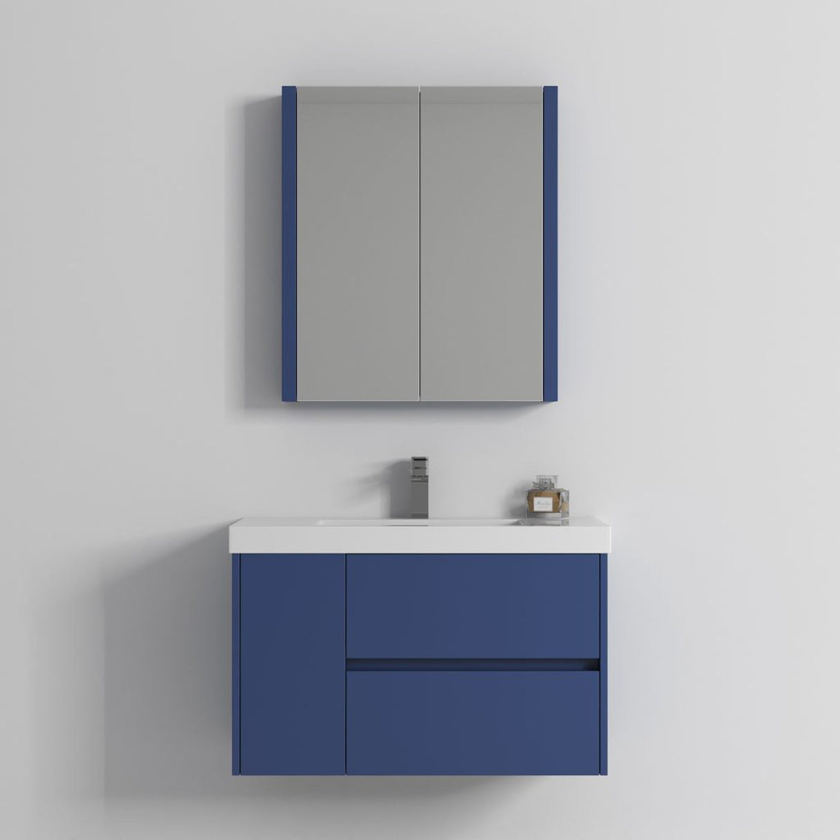 Blossom Valencia 36" Navy Blue Wall-Mounted Vanity Base Only