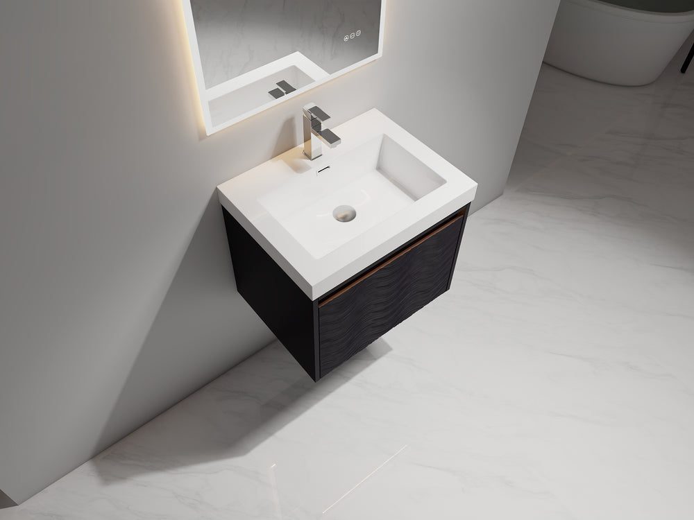 Blossom Voyage 24" Charcoal LED Illuminated Vanity Only