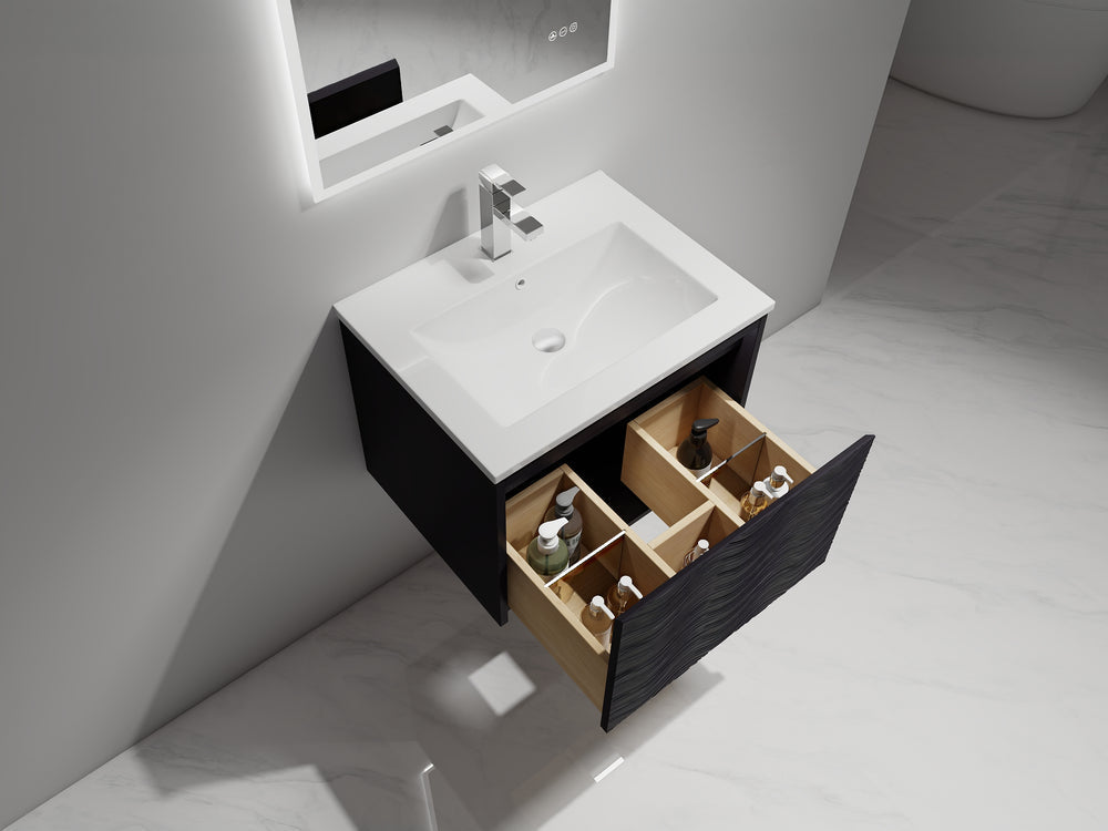 Blossom Voyage 24" Charcoal LED Illuminated Vanity Only