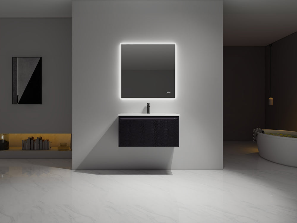 Blossom Voyage 36" Charcoal LED Illuminated Vanity Only