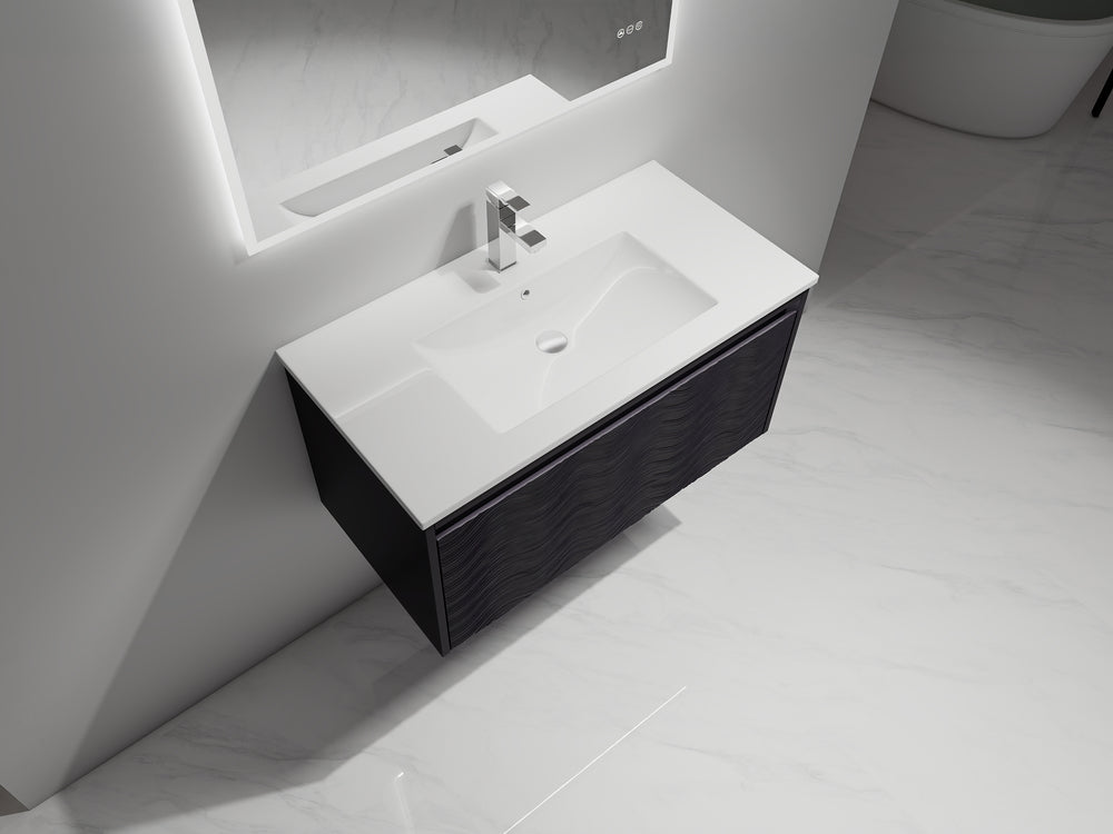 Blossom Voyage 36" Charcoal LED Illuminated Vanity Only