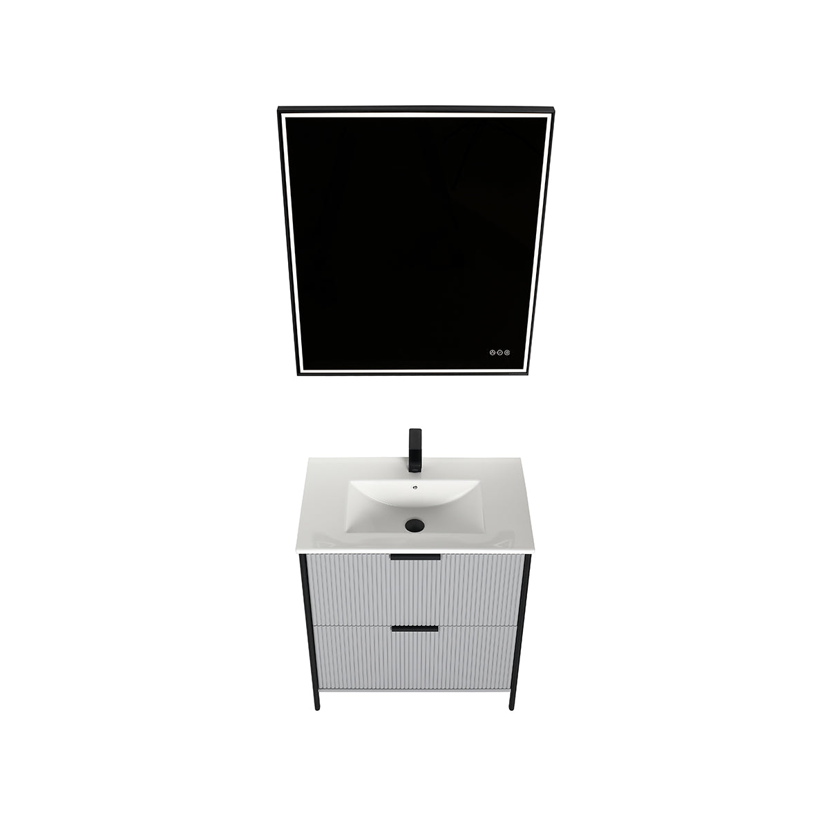 Blossom Zurich 30" Metal Grey Vanity