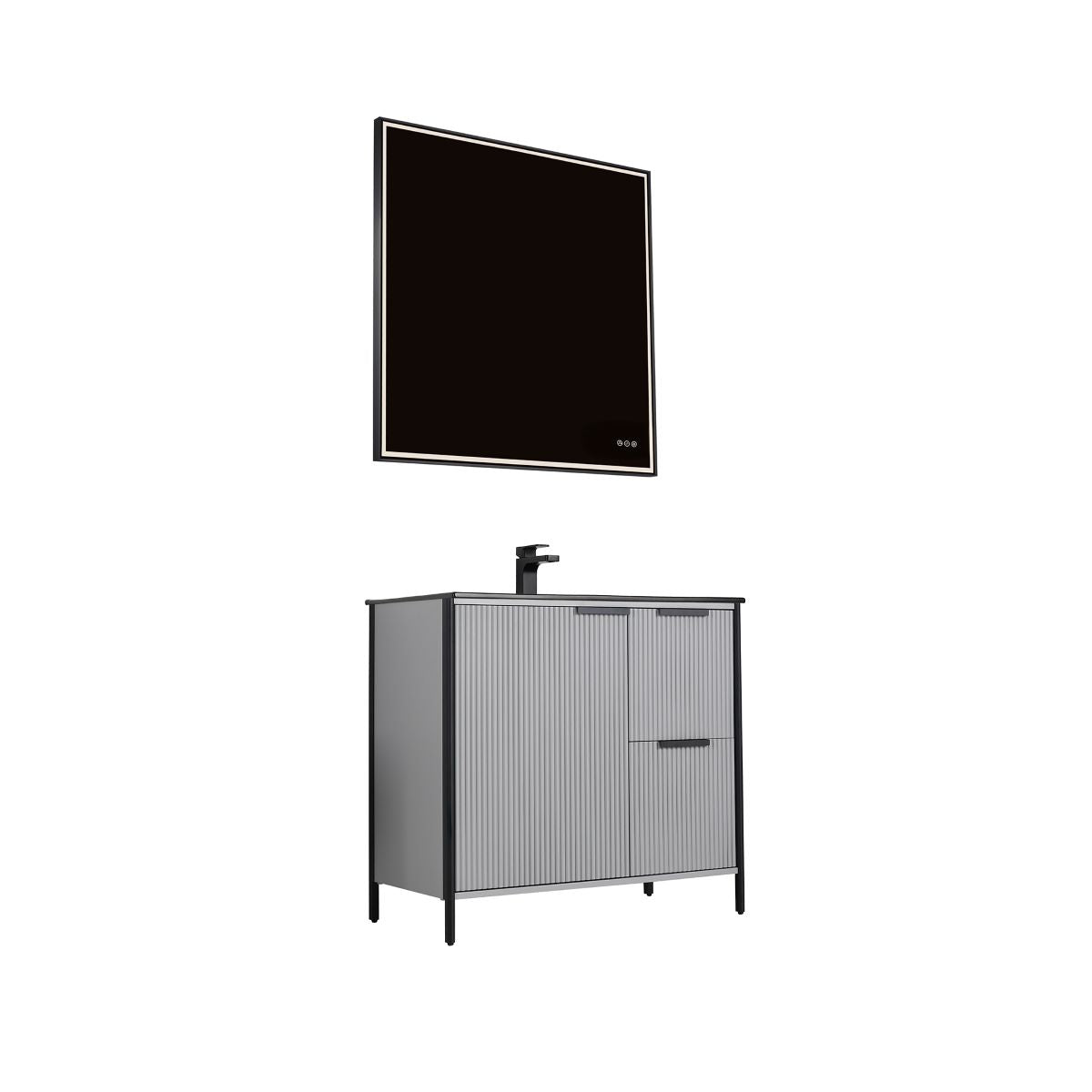 Blossom Zurich 36" Metal Grey Vanity