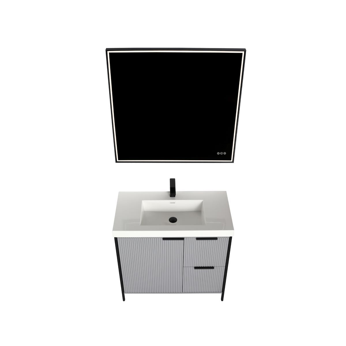 Blossom Zurich 36" Metal Grey Vanity