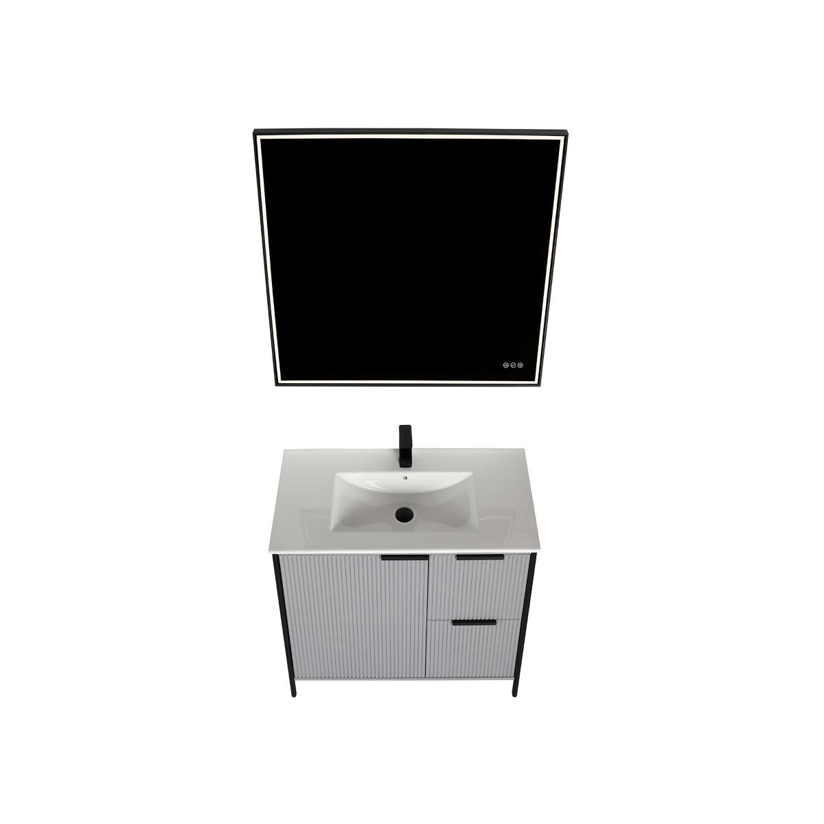 Blossom Zurich 36" Metal Grey Vanity