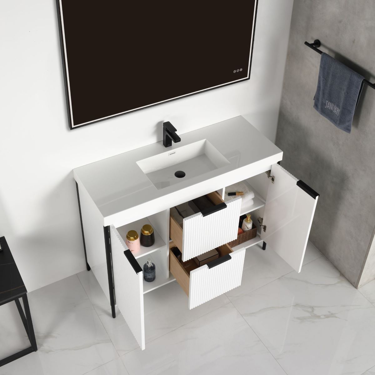 Blossom Zurich 48" Glossy White Vanity