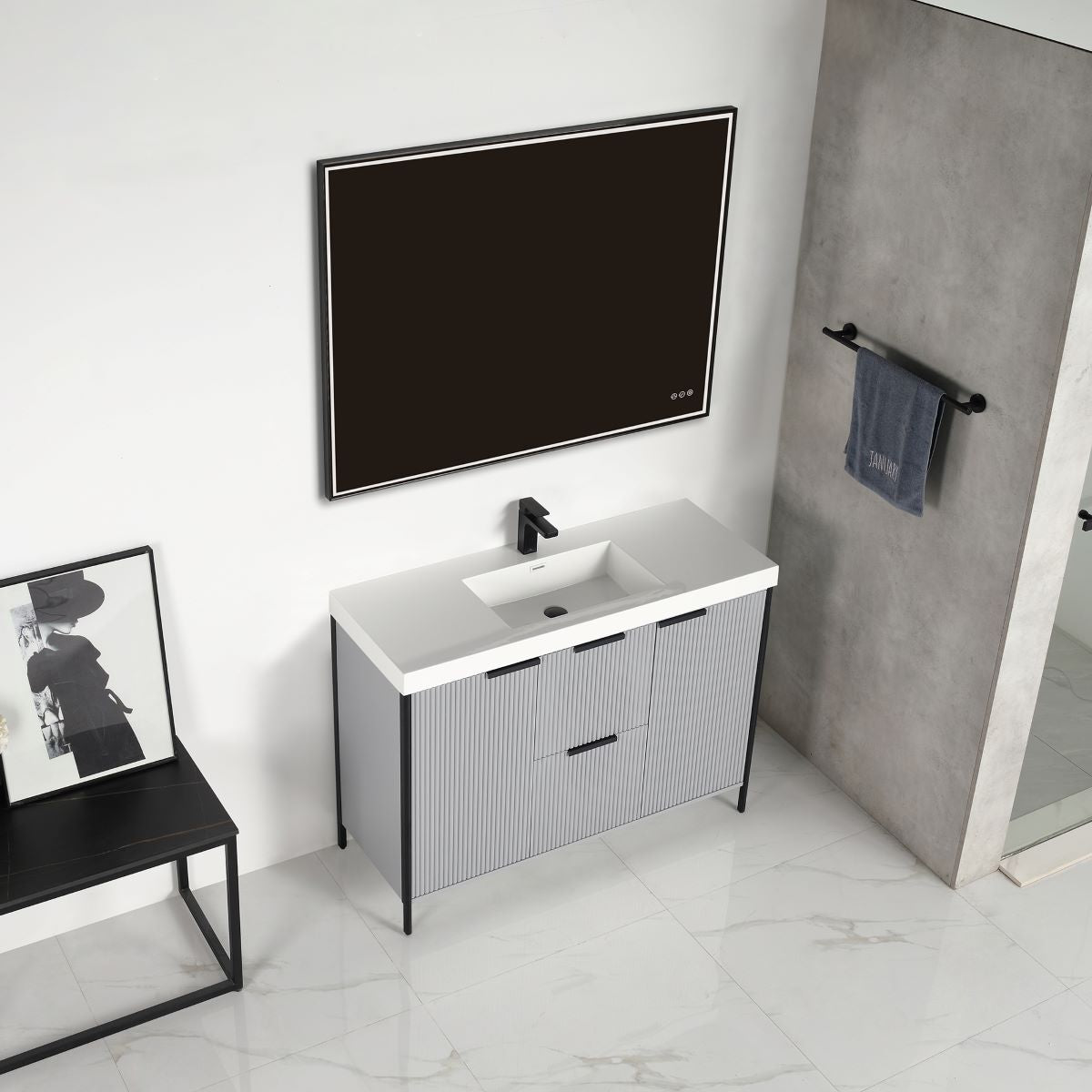 Blossom Zurich 48" Metal Grey Vanity