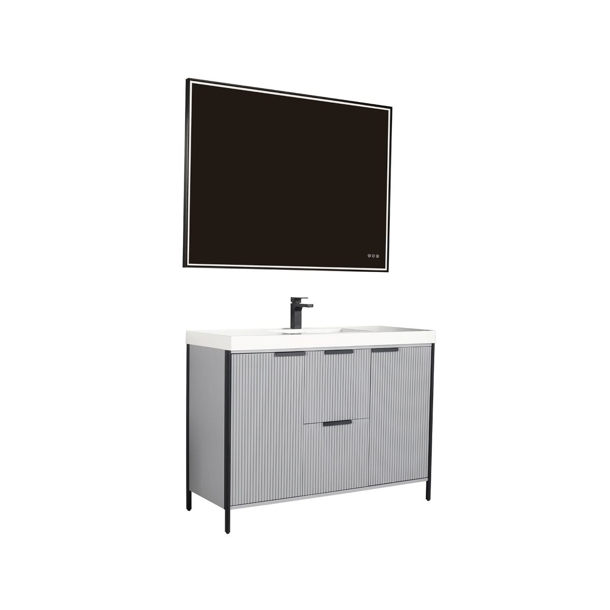Blossom Zurich 48" Metal Grey Vanity