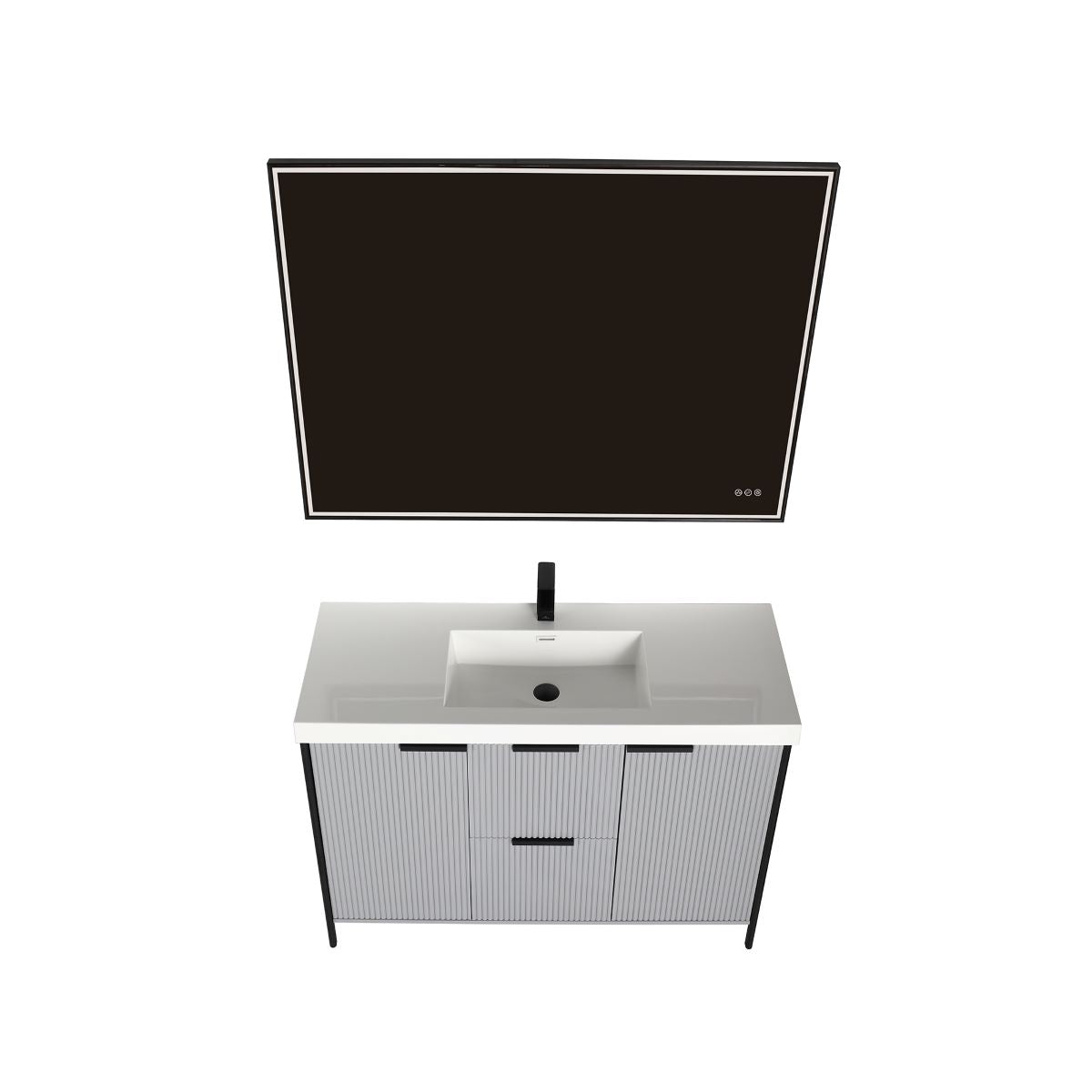 Blossom Zurich 48" Metal Grey Vanity