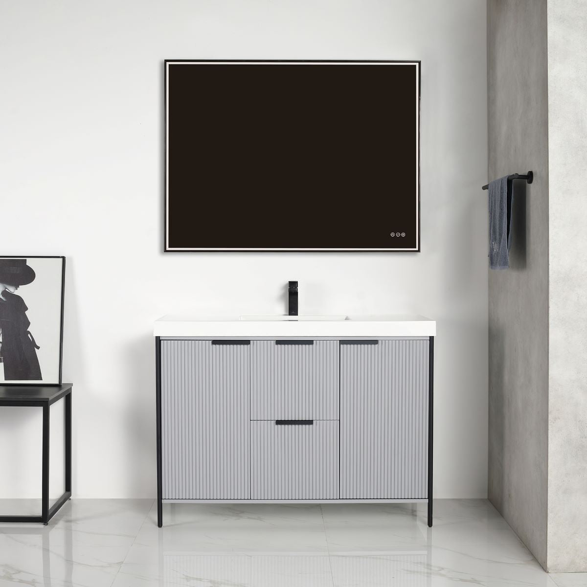 Blossom Zurich 48" Metal Grey Vanity