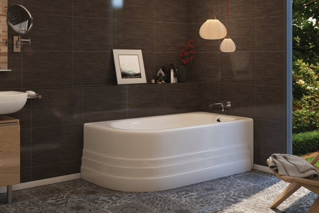 Americh BO6632TL-BI Bow 6632 Left Hand - Tub Only - Biscuit