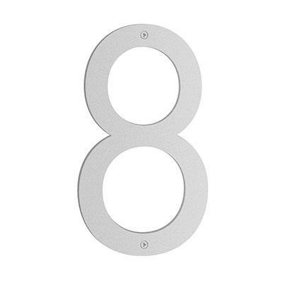 Smedbo Nordic House Number 8 in Matt grey
