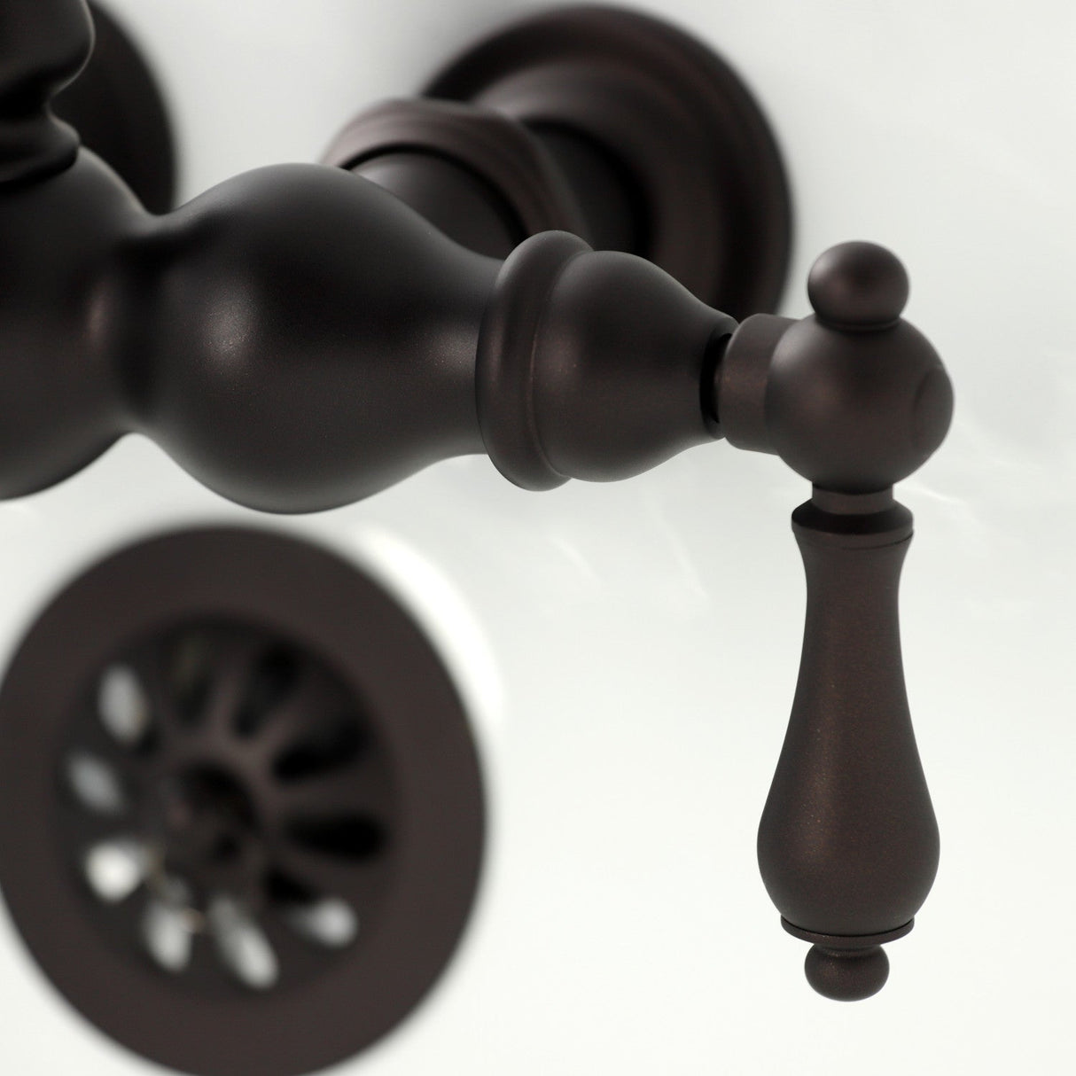 Vintage CA1T5 Two-Handle 2-Hole Wall Mount Clawfoot Tub Faucet, Oil Rubbed Bronze