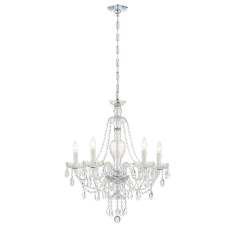 Candace 5 Light Polished Chrome Chandelier CAN-A1305-CH-CL-MWP