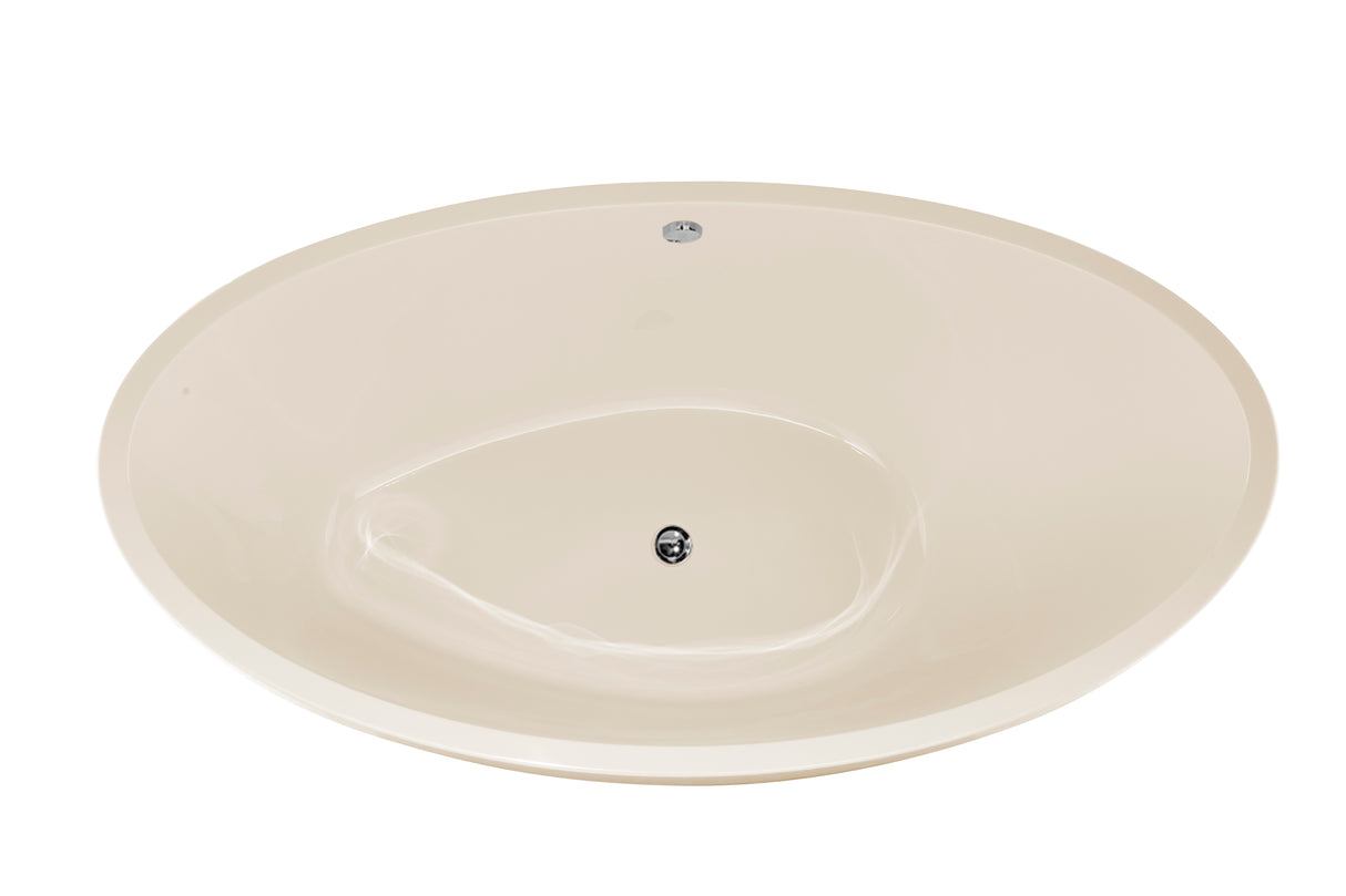 Hydro Systems CAR6636ATO-BIS CARLI 6636 AC TUB ONLY-BISCUIT