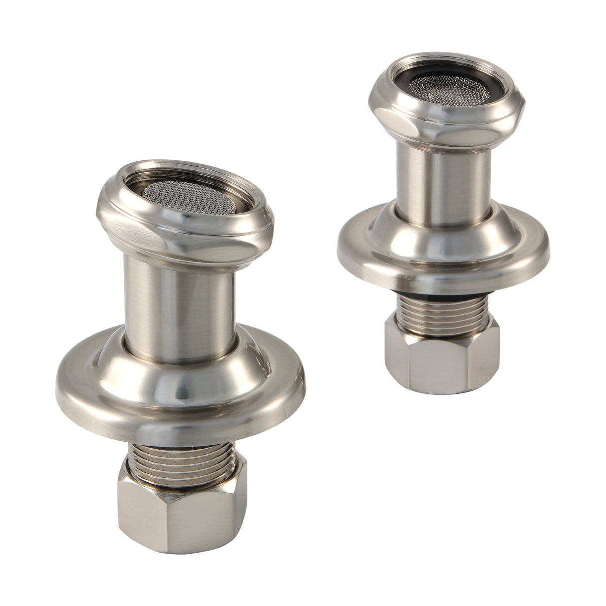 Vintage CAU4108 Tub Mount Couplers, Brushed Nickel